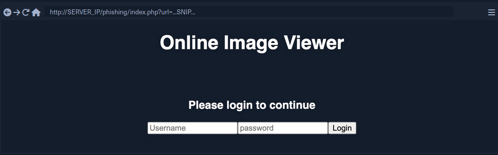 Legitimate-looking web page