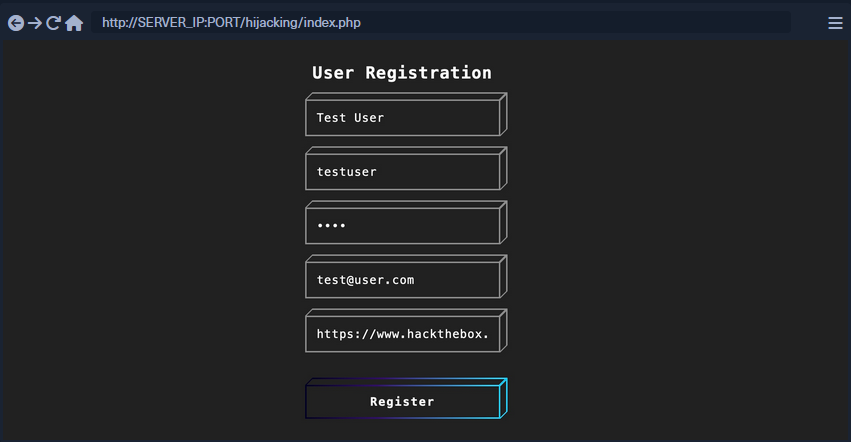 User Registration